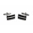 P048-ONYX · Stone cufflinks · Black And Silver · 14.90€