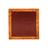 PBS-07254-10 · Fazzoletto da taschino con disegno geometrico su sfondo rosso e bordo arancione · Rosso e Arancione · 24,90€