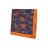 PBS-231102-11 · Cashmere silk pocket square with orange border · Blue And Orange · 19.90€