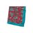 PBS-231102-16 · Pochette en soie cachemire avec bordure turquoise · Rouge et Turquoise · 19,90€