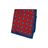 PBS-231103-12 · Pochette en soie cachemire avec bordure bleue · Bleu et Rouge foncé · 19,90€
