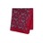 PBS-TS2111-10 ·  Pañuelo de bolsillo rojo de seda cachemire · Rojo y Celeste · 19,90€