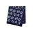 PBS-TS2114-01 · Pañuelo de bolsillo azul de seda con flores · Azul y Celeste · 19,90€
