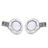 PL56009-PN · Gemelli rotondi in argento con madreperla · Argento e Bianco · 104,90€