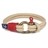 PTX-129-03 · Pulsera cordón náutico · Rojo y Beige · 22,90€