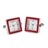 RJB-C03 · Gemelli dell'orologio rosso · Rosso e Argento · 67,42€