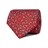 TS-2117-10 · Cravate en twill rouge avec papillons bleu clair · Rouge · 39,90€