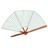 VF222 · Éventail en Lin - Noray Vert · Vert et Blanc · 75,00€