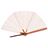 VF224 · Éventail en Lin - Noray Rose · Rose et Blanc · 75,00€