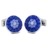XCM-003 · Boutons de manchette avec verre de murano · Bleu · 39,00€