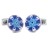 XCM-005 · Murano glass cufflinks · White, Sky blue And Royal blue · 39.00€