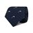 Y-37379-BL · Blue silk tie with white dolphins · White And Dark blue · 39.90€