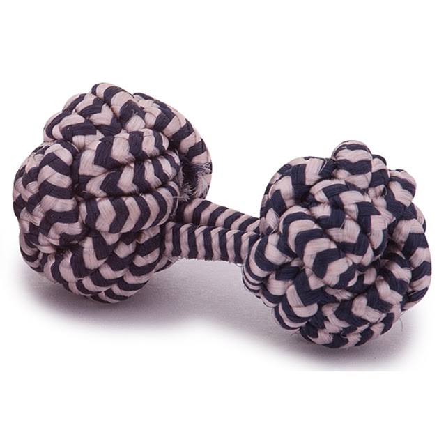 RAYON KNOT CUFFLINKS PINK AND GRAY COLORS