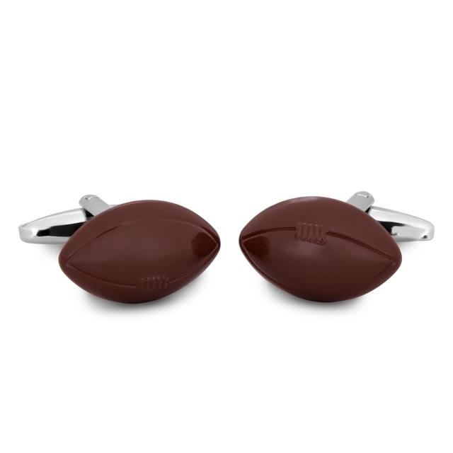 BOUTONS DE MANCHETTE BALON RUGBY