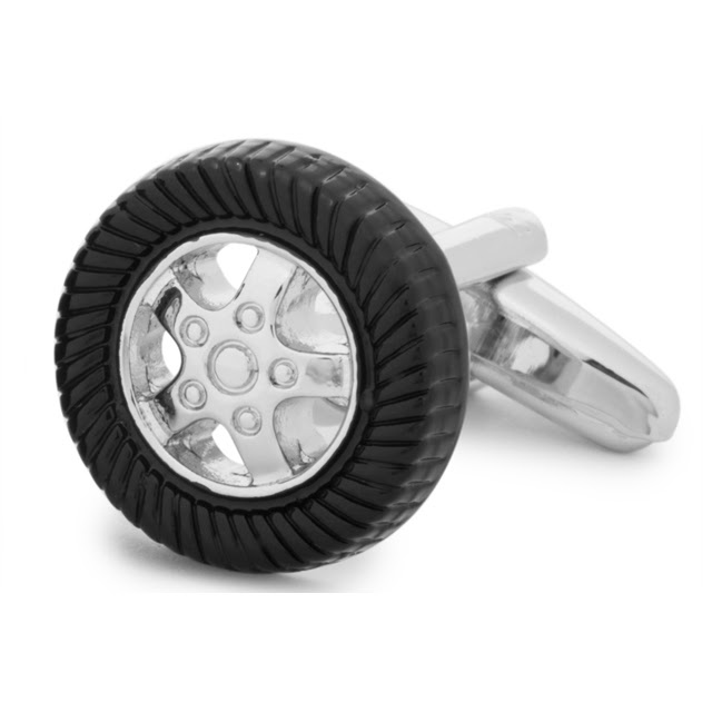 Gemelli Da Uomo Colibri Stanford, Acciaio Inox Con Inserti In Ematite Nera, Chiusura A Coda Di Balena, In Confezione Regalo