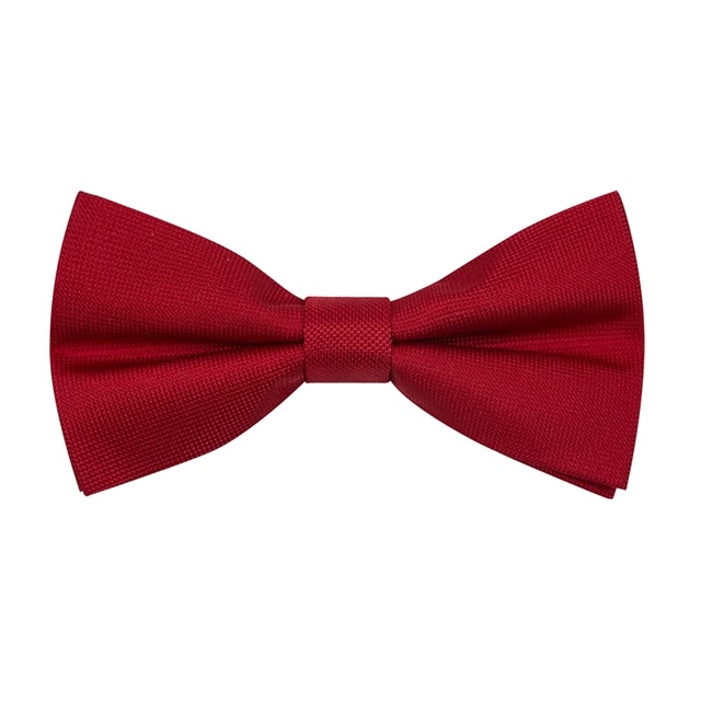 RED SILK  BOW TIE